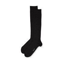팔케 여성 Family Knee-High 양말 코튼 Black White More Colors 1 Pair 223110