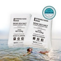 요르단 사해소금 25kg 입욕제 반신욕 족욕 바스솔트, 요르단 사해소금 25kg(가는입자)