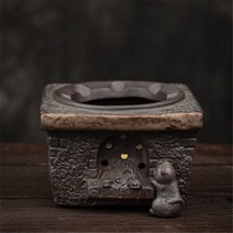 중식화구 중화렌지 일본 석기 수제 주전자 따뜻한 세라믹 레트로 차 캔들 홀더 스토브 쿵푸, 04 D
