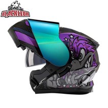 클래식헬멧 풀페이스 소두핏 레트로 스쿠터 XL XXL 이탈리아에서 승인 풀 페이스 헬멧 남자 여자, 19+XXL