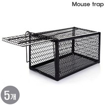 MOUSE TRAP 쥐덫 마우스/유해동물/유인 철재 트랩 대형, 5개