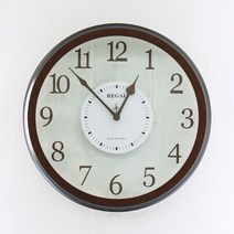 꾸미아트 이블랜 320 투명 원형 벽시계-엔틱