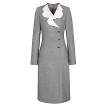 더아이잗 더아이잗 더아이잗 러플 칼라 장식 슬림핏 원피스IL2A0OP01 (P002263350)