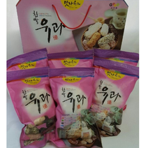 [맛나한과] 찹쌀유과종합세트1.2kg( 생강유과 복분자유과 파래유과 검은깨유과 참깨유과)