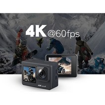 4K 2400만화소 HD 액션카메라 자전거블랙박스 브이로그카메라 유튜브카메라 cctv카메라 광각렌즈, 공식 규격, 블랙 터치 스크린 버전 + 마이크