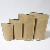 나이스팩 종이 지퍼스탠드 13cm x 20cm(밑면3.5cm) 1박스 2000장