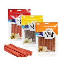 강쥐 고양이 말랑말랑 부드러운 져키 3종 치석제거 껌, 1개