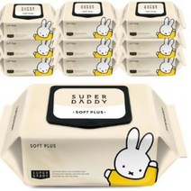슈퍼대디 저자극 아기물티슈 소프트플러스 캡형, 100매입, 20팩