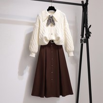 PUSHPUSH 퍼프 벨벳 라인 모임 원피스 가을겨울 복 2021키 여신