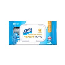 스카트 기름 찌든때 세정티슈 캡형 30매 X 1팩, 단품, 단품