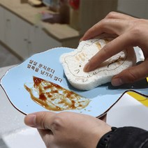 수세미 카툰 압축 스폰지, M