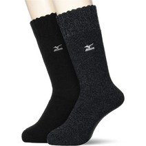 [미즈노] 미즈노 룸삭스 올파일 원 포인트 자수 크루 기장 D386973974 남성용, 24.0-26.0 cm, 어소트 B