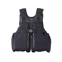 시마노 SHIMANO VF-029U Rockshore 낚시 고정 플로팅 조끼 라이프 베스트, 블랙