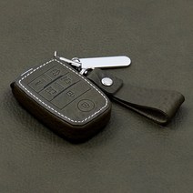 리츠S 올뉴카니발 기아 6버튼 가죽차키케이스, 올리브