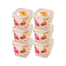 락앤락 유로스팀홀 정사각 300ml_6개, 6개, 1개