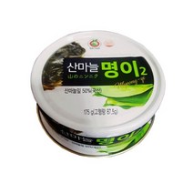 산마늘 명이나물 대공 장아찌 통조림 캠핑 175gx2통, 명이나물 대공 절임 175gx2통