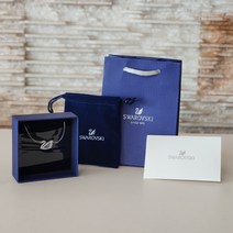 [스와로브스키 정품] Dancing Swan 블루 로듐 목걸이 5533397 국내배송 빠른배송 선물박스 쇼핑백 포함