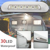 캠핑 카라반 트레일러 캠핑용품백색 LED 천막 Proch 빛 실내 벽 보편적 인 12V IP67 방수 마린 캐러밴 야영, 한개옵션0