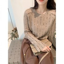 스팽글니트 반짝이 펄 글리터 롱니트티 비즈 스웨터