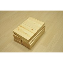 자투리 나무 레드파인 원목 24T DIY 우드버닝 소품제작 우드카빙, 350 X 250 X 180