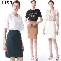 [리스트(LIST)] 솔리드 코튼 코듀로이 스커트 (택가격:108000원)