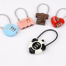 귀여운 비밀번호 자물쇠 자전거 전동킥보드 학원 학교 독서실 라커 사물함, 제품선택, 28A(하트)