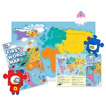 어린이 학습교구 자석퍼즐 아리그리 세계지도 MRMP-093