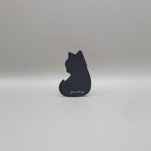 야옹이 악세사리택 귀걸이택 100매, 블랙(백박)