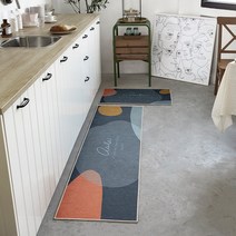 퍼닝 주방 욕실 화장실 발매트, 네이비라인