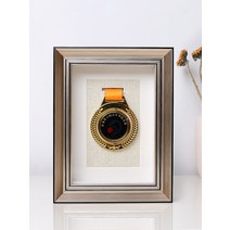 메달 액자 훈장 상장액자 감사패 케이스 표창장, 블랙실버엣지A4 21X29.7cm 3매입, 1개