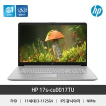 HP 노트북 17s, cu0017TU, Free DOS, 4GB, 256GB, 코어i3, 네추럴 실버