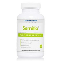 Arthur Andrew Medical 세라펩타제 250000 SPU 비건 캡슐 180정, 180개(1팩)