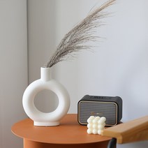 감성리빙 도자기 화병 세라믹 인테리어 오브제, 화이트