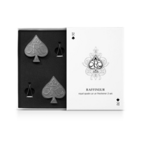 라피네르 로얄 스페이드 스톤형 차량용 방향제 튜베로즈앤로즈 본품 샤이닝실버 2p 세트, 3세트
