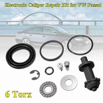 자동차 브레이크 새로운 1Set 6Torx teeth 리어 핸드 브레이크 모터 캘리퍼스 수리 키트 VW Passat B6 B7 C, 02 6 Torx