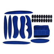 shangren 프리미엄 헬멧 폼 패드 충돌 방지 헬멧 패딩 키트 스폰지 라이너 교체 범용 폼 패드 사이클링 헬멧 돌보기, 210x170x30mm, 블루, 1개