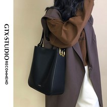 소프트 가죽 버킷백 여 크로스백 여대백 대용량 통근백 소인수 디자인 리스트 서류가방