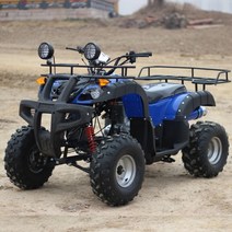 네발바이크 소형 레저용 사륜바이크 농업용 ATV 산악 짐운반 4륜구동 오토바이, 하얀색