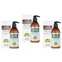 [앙주] 노니 바디로션 (대용량 각 750ml) 노니 추출물 함유로 고보습 및 피부 진정 아토피성 민감한 피부 및 건조하고 간지러운 피부 개선 (사은품 : 달팽이 폼클렌징), 3개