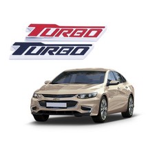 [RA㏓] 올뉴 말리부 터보 엠블럼 배지 스티커 자동차 용품 차량외관소품 장식 튜닝품 엠블렘 ▷_§Ea, §§_레드