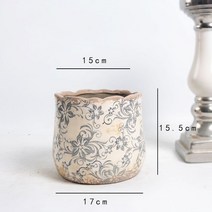 도자기화분 빈티지 레트로 엔틱 고급 럭셔리 흔하지않은 원예 북유럽 분갈이 인테리어 플랜, Q, 1개