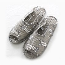 가정용 예쁜 꽃무늬 여성 퀼트 면 실내화 거실화 여자 거실 실내 천 덧신 슬리퍼 세탁가능, 패턴_03