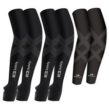 [2+1] K2손등형 쿨토시 2세트+블루안트 2X밴드 쿨토시1세트 기능성토시, A: K2 손등형 블랙2세트+블루안트블랙1세트