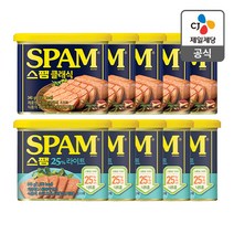 스팸 클래식 340g5개 + 마일드 340g 5개, 340g, 10개