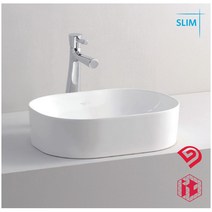 대림바스 세면대 CL-823 초슬림 카운터형 세면기교체 화장실 욕실리모델링 탑볼세면대 (부속포함), 자가설치/수전별도/서울.인천.경기남부만 배송, 1개