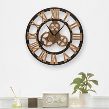 로마숫자 태엽 무소음 벽시계 40cm 형 거실벽시계