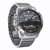 NORTH EDGE GAVIA 스마트 스틸 다이빙 시계, 흑백의