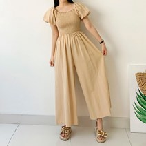 퍼니걸스 9132 퍼프 골지 점프수트 여성의류