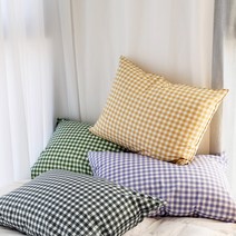 아망떼 데일리 순면 무지&체크 베개커버50x70