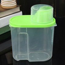 1.9L / 2.5L 플라스틱 주방 음식 곡물 콩 쌀 저장 용기 상자 케이스 옐로우 그린 핑크, 02 green_01 1.9L, [02] green